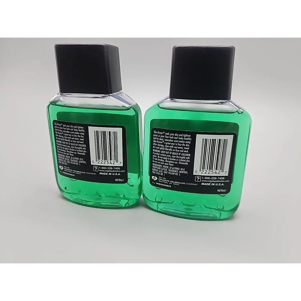 Mennen Skin Bracer Original After Shave 5 fl oz Plastic Bottle Lot of 2